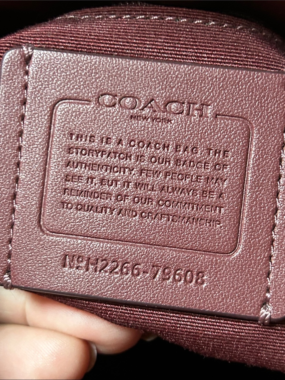 Coach 79608 Red Leather Tote with Front Zip Pocket. Beautiful bag. - Picture 8 of 8